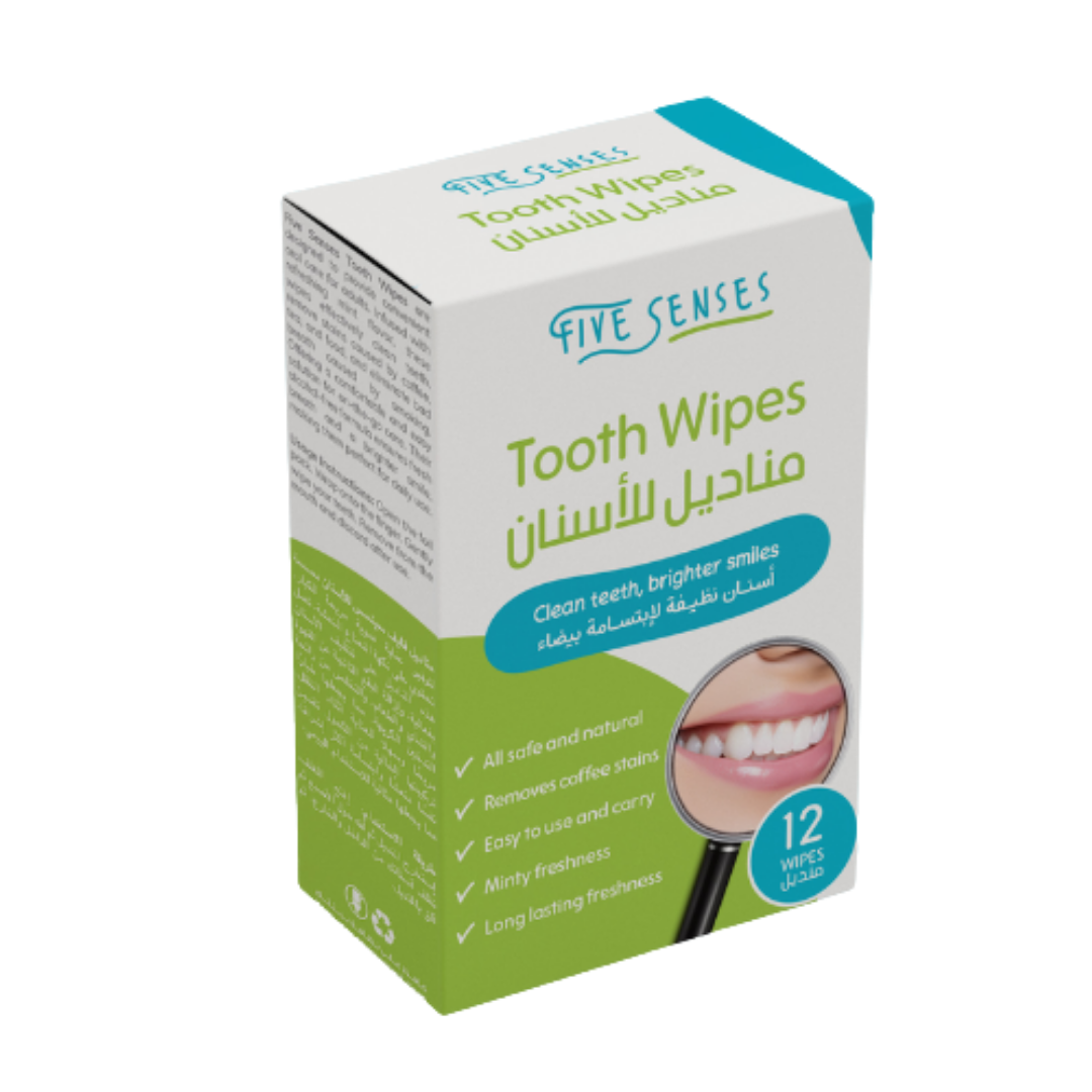 Five Senses - Adult Dental Care Wipes - 12 pcs