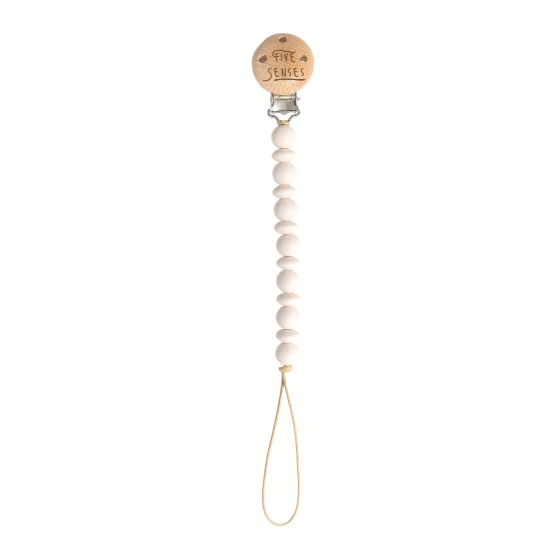 Five Senses - Pacifier Clip Ivory