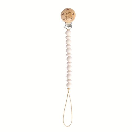 Five Senses - Pacifier Clip Ivory