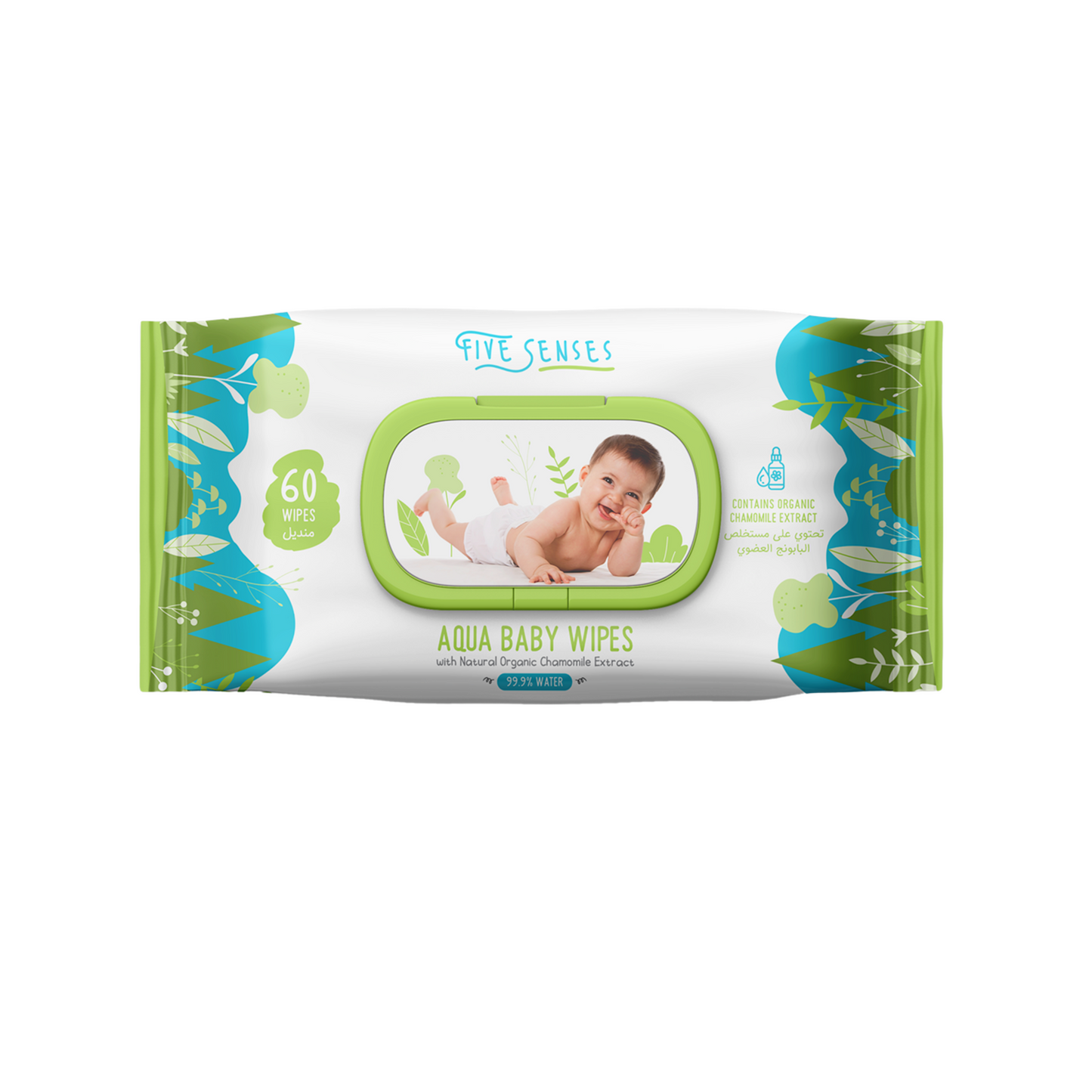 Five Senses - Aqua Wipes 60wipes